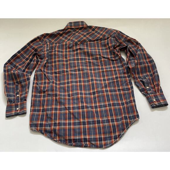 Panhandle Rough Stock Shirt Western Rodeo Mens Medium Flip Cuff‎ Pearl Snaps - Picture 5 of 10